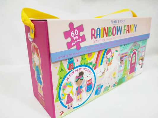 Un buon prezzo. 60pcs Rainbow Fairy Cardboard Puzzle Puzzle Grande Pezzo Puzzle Con Figure Di Gioco Pop Out in linea