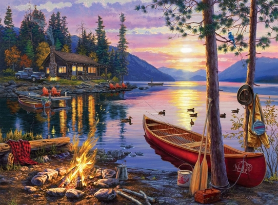 Un buon prezzo. ODM Giant Floor Darrell Bush Canoe Lake Paper Jigsaw Puzzle 1000 pezzi in linea