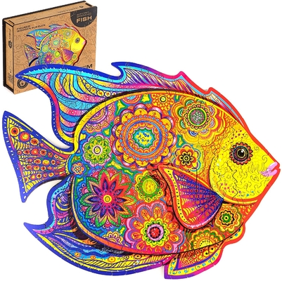 Un buon prezzo. Animali magici ecologici Puzzle di legno Pesci luminosi in linea