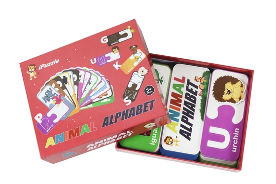 Un buon prezzo. Logo personalizzato Eco Paper Puzzle Animal Alphabet Abc Corrispondenza di carte in linea