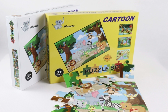 Un buon prezzo. Cool 4 Pack Paper Jigsaw Puzzle Bambino 4-8 anni di età di apprendimento didattico in linea