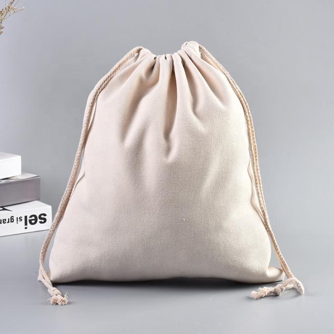 Borsa di tessuto di cotone di muslino colorato personalizzato 2