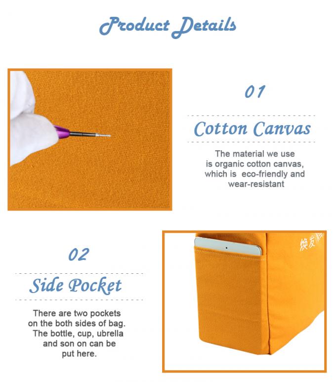 230gm Pantone colorato sacchetto di tessuto di cotone Tote per le donne shopping 4