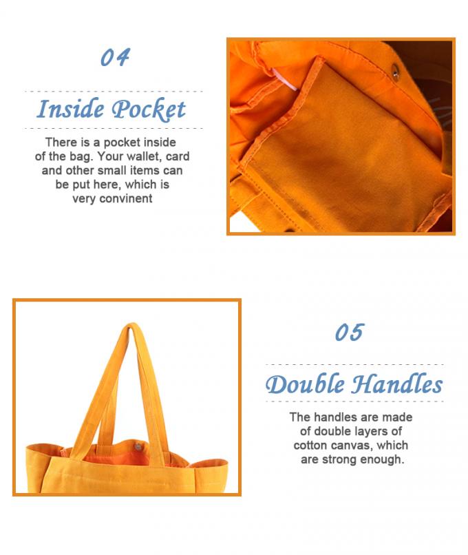 230gm Pantone colorato sacchetto di tessuto di cotone Tote per le donne shopping 6