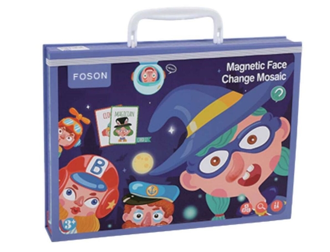 ECO Bambino Giocattoli Educativi in Legno Magnetico Faccia Divertente Puzzle Per 2 Anni 0