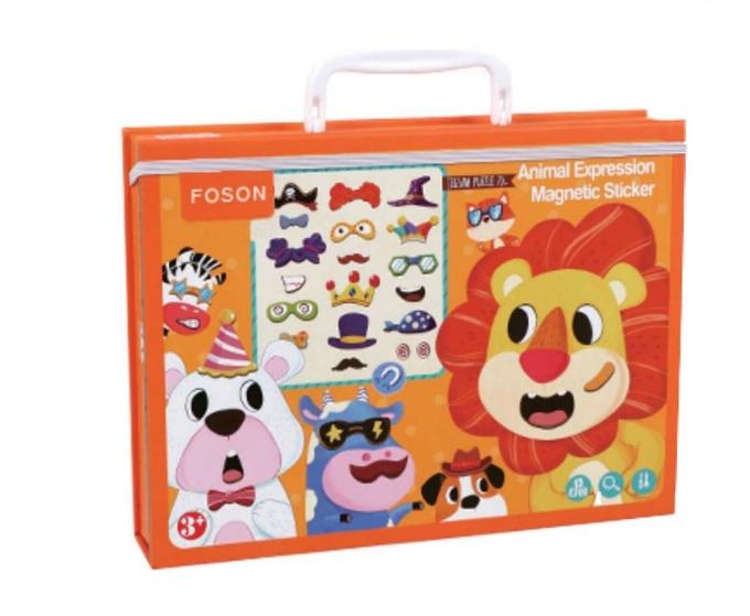 CMYK Animal Educational Magnetic Jigsaw Puzzle Sticker Bambini giocattoli per bambini di 7 anni 0