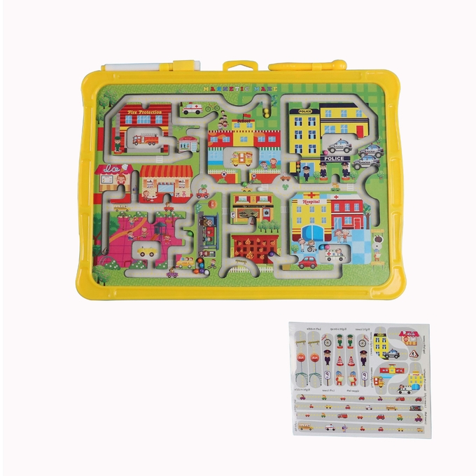 Bambini Interattivo Labirinto Magnetico Giocattoli Traffico Urbano Due Sette Per Bambini 2 Anni 0
