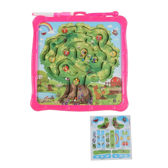Albero di mele labirinto di colori magnetici puzzle giocattolo da tavolo da disegno 0
