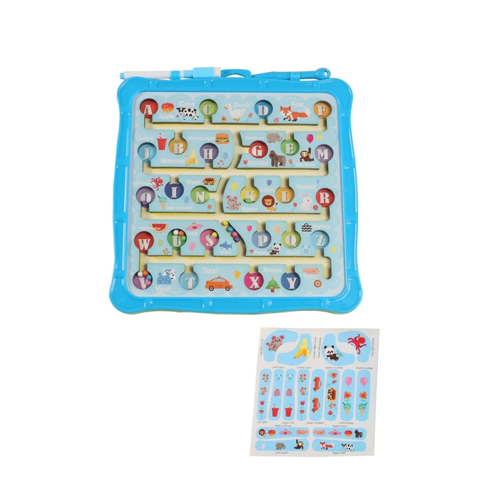 Multifunzione Pen Magnetico Labirinto Puzzle Gioco Piccolo Animal Tavola da disegno 0